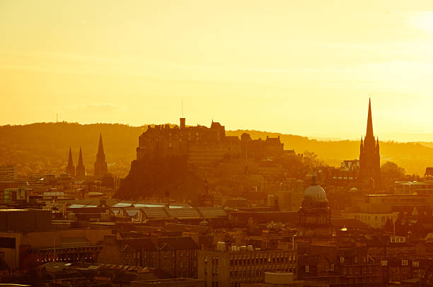 istock Edinburgh Sunset Cityscape, Scotland 174878217