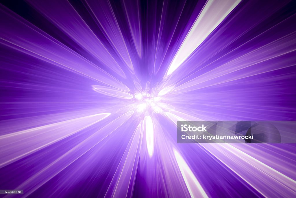 Abstract purple background, blurred blue rays of light, speed effect Space background.More in Purple Background Stock Photo