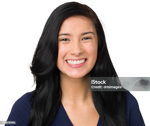 Happy Smiling Young Woman Portrait Stock Photo - Download Image Now - Females, Hawaiian Ethnicity, 16-17 Years