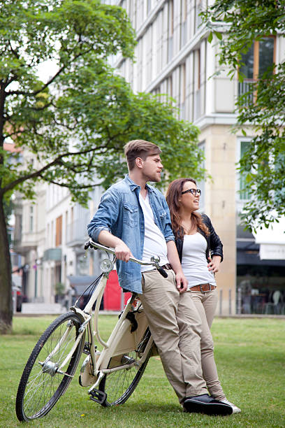 istock Young couple in the park 174879137