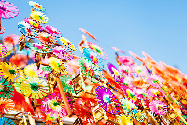 istock Colorful windmill toys in sales 174879791