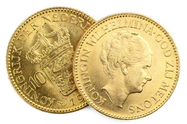 istock Dutch Wilhelmina gold coins 1748799712