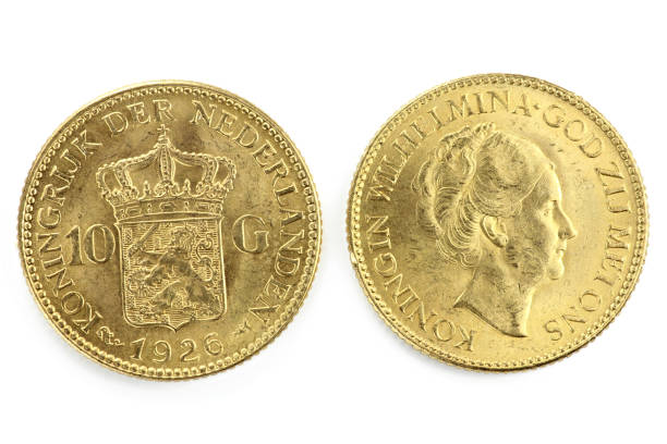 istock Dutch Wilhelmina gold coins 1748800253