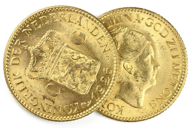 istock Dutch Wilhelmina gold coins 1748800721