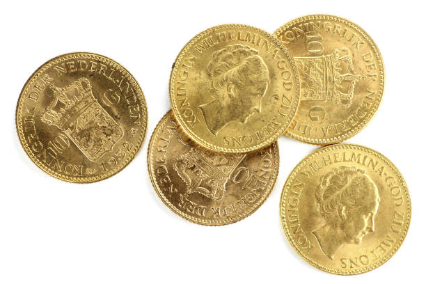 istock Dutch Wilhelmina gold coins 1748800810