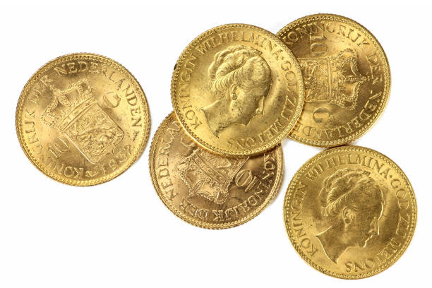 istock Dutch Wilhelmina gold coins 1748800811
