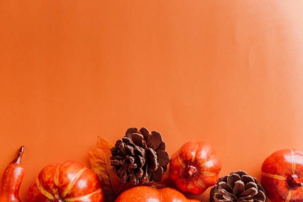 istock Pumpkin and Halloween background. Orange background for Halloween 1748801360