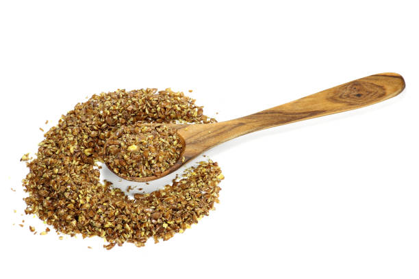 istock wooden spoon with flaxseed grist 1748806256