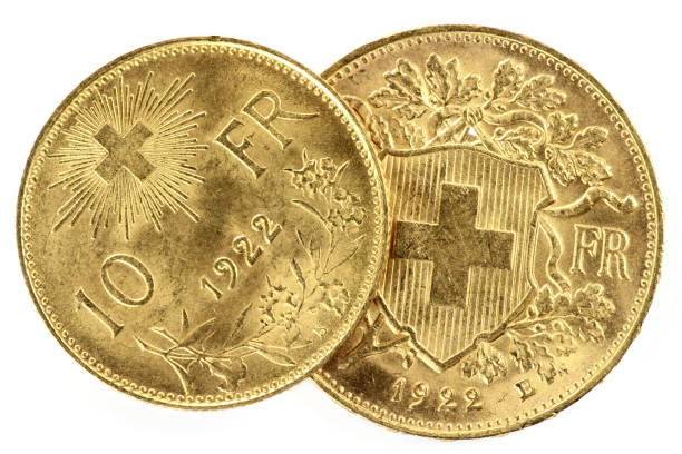 istock Swiss Vreneli gold coins 1748810144