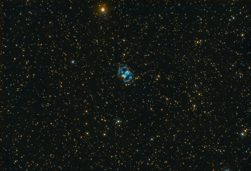 Image taken with a 8” telescope - This is a planetary nebula in northern constellation Perseus. 2544 light years from Earth