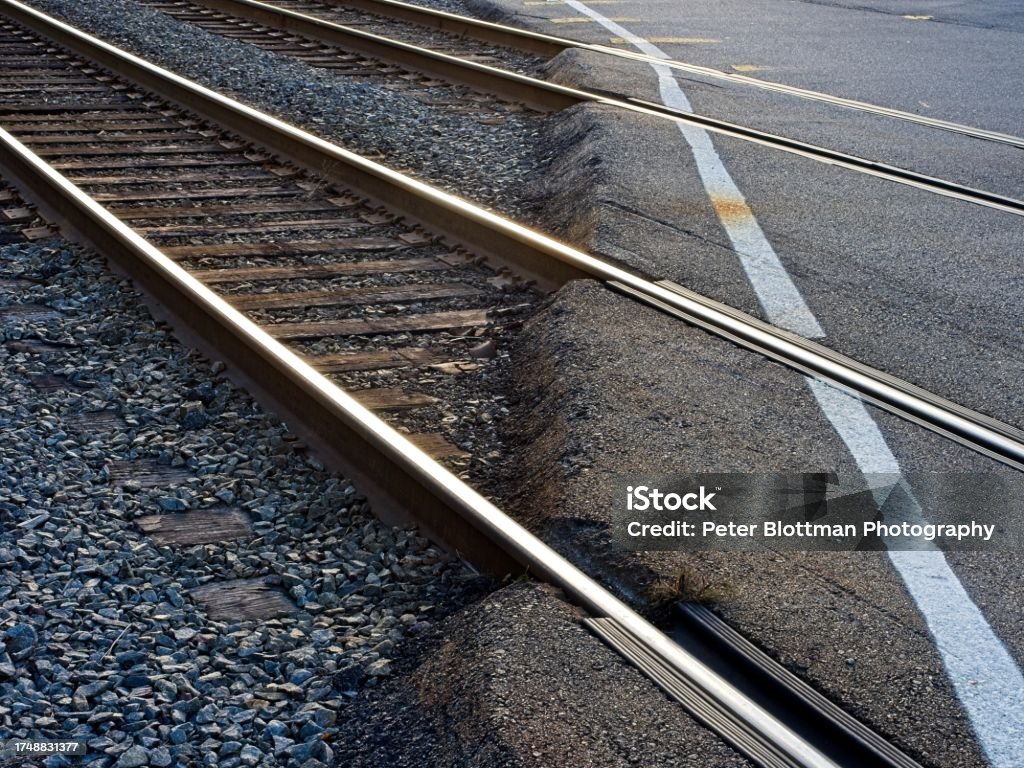 Two Parallel Railroad Tracks Intersect With Sutton Street At A Sharp ...
