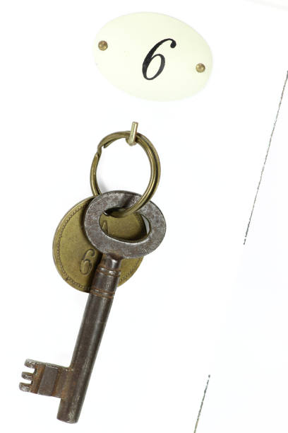 istock vintage hotel key at keyboard 1748849268