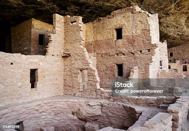 Ruínas De Casa De Espruceparque Nacional De Mesa Verde Colorado - Fotografias de stock e mais imagens de Acabado