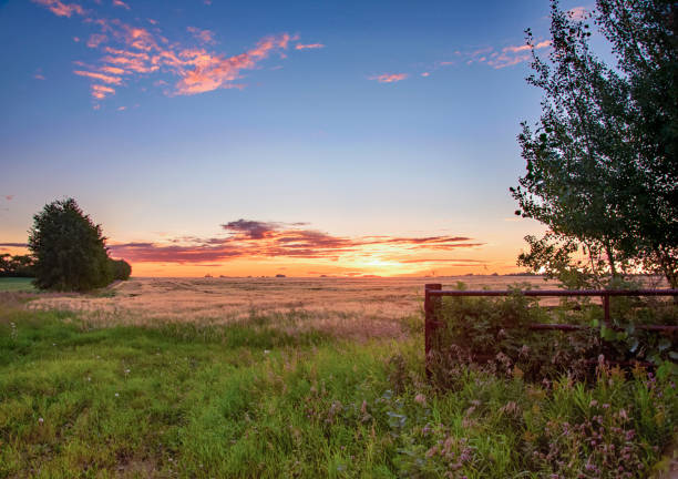 istock beautiful farm or rural sunset 1748936528