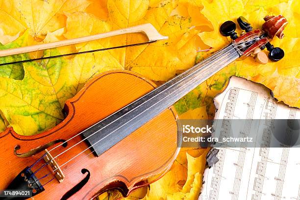 Violino - Fotografias de stock e mais imagens de Outono - Outono, Violino, Antigo