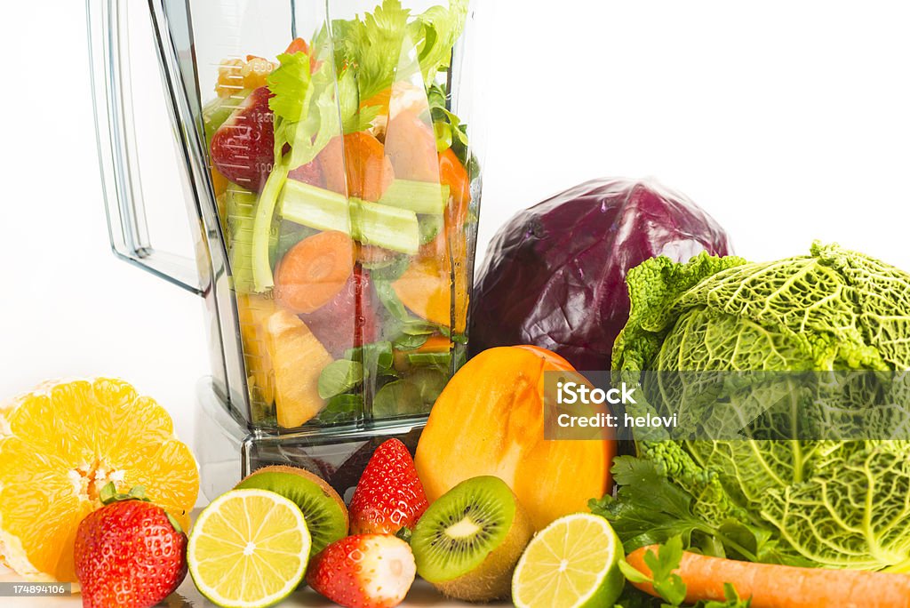 Mix di frutta e verdura - Foto stock royalty-free di Alimentazione sana