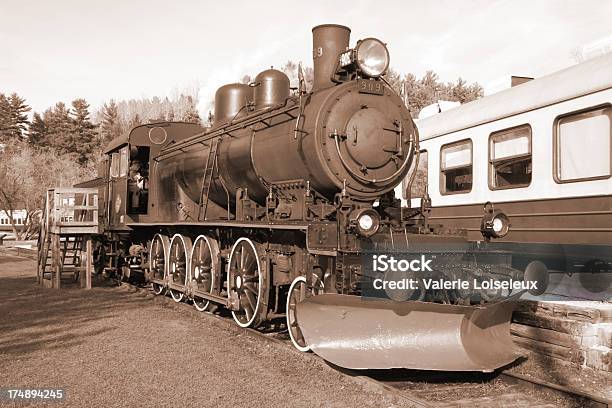 Steamtrain Alla Stazione Seppia - Fotografie stock e altre immagini di Acciaio - Acciaio, Acqua, America del Nord