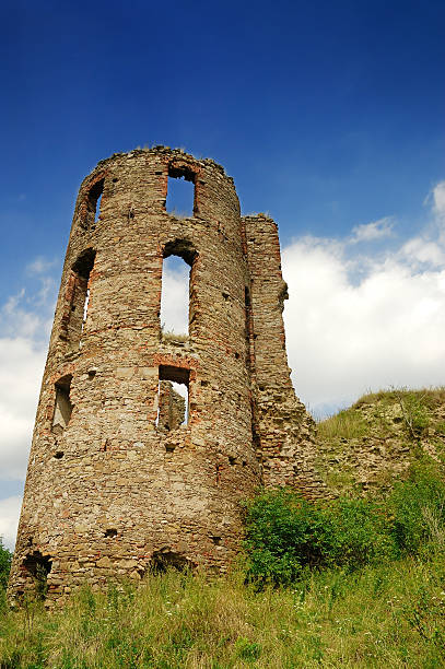 istock Ruins of medieval castle tower 174895422