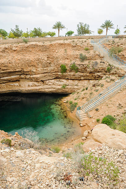 starway ~헬 - natural phenomenon hawiyat najm park cliff cave 뉴스 사진 이미지