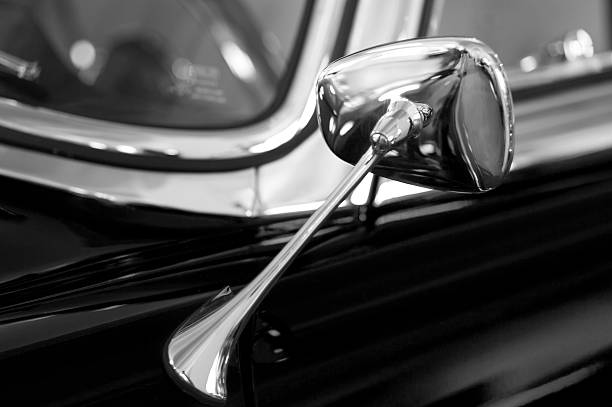 istock Rear view mirror of a vintage car 174895930