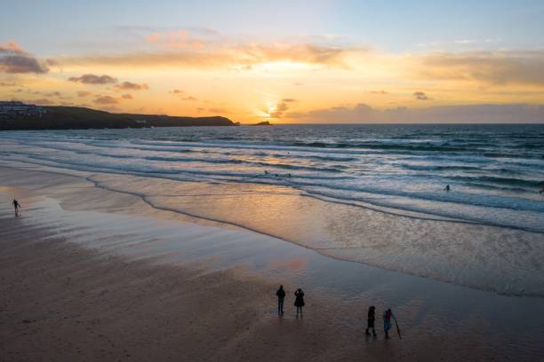 istock Golden Hour Retreat: Newquay's Serene Seaside 1748960412