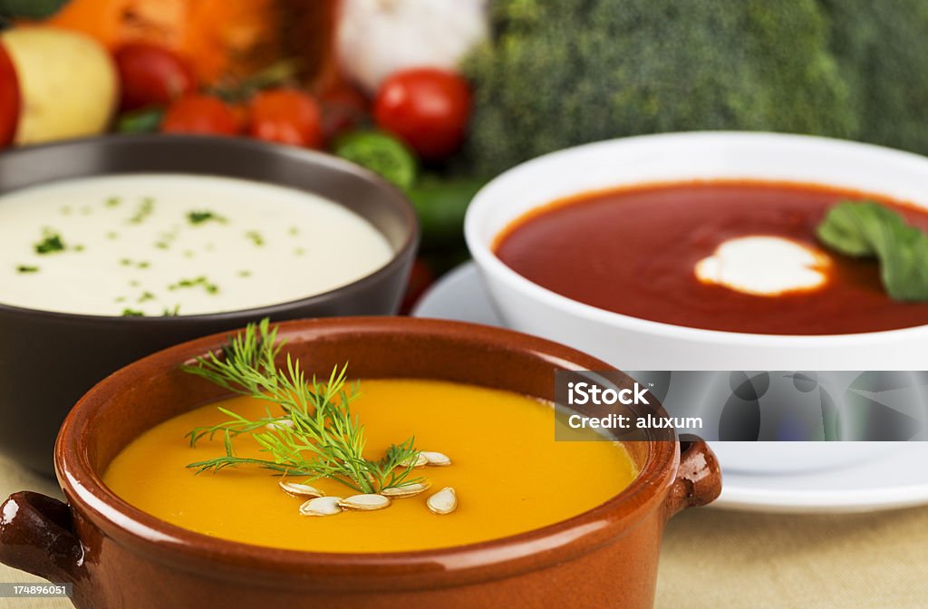 Vegetal sopas - Foto de stock de Alimento libre de derechos
