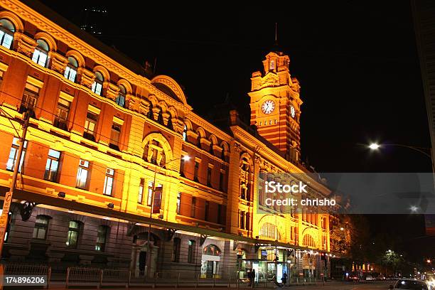 Clock Tower At Melbourne City Stock Photo - Download Image Now - Australia, Cable Car, Capital Cities