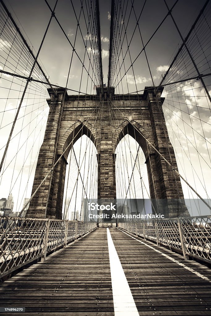 Brooklyn Bridge - Lizenzfrei Architektur Stock-Foto