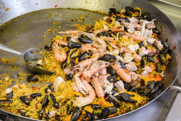 istock Seafood risotto with shrimp and mussel 1748963315