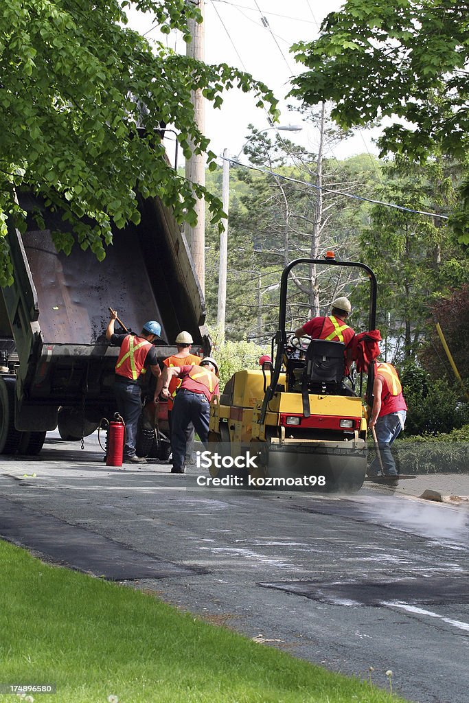 Pothole réparer - Photo de Camion-benne libre de droits