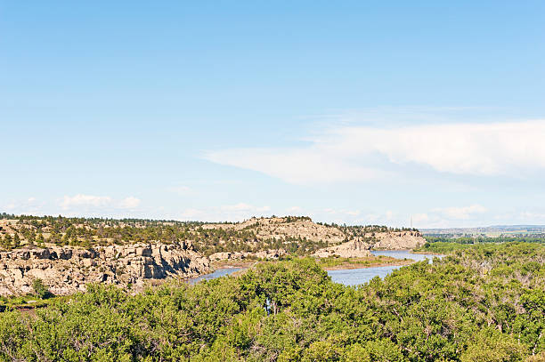 река йеллоустон видом - billings стоковые фото и изображения