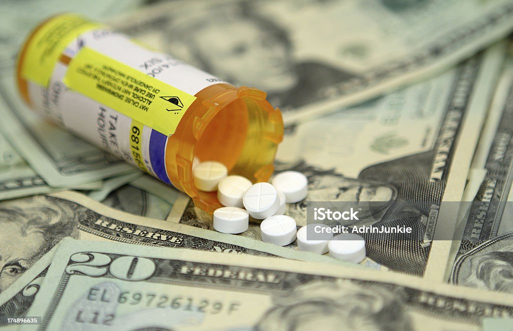 Pilules en espèces - Photo de Prescription médicale libre de droits