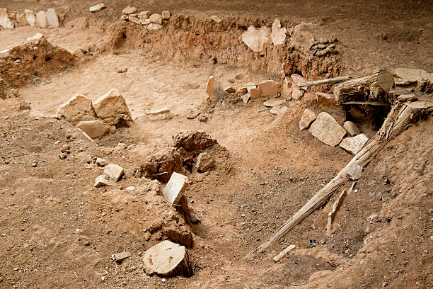 Pithouse Ruins - Mesa Verde National Park, Colorado Pithouse Ruins in Mesa Verde National Park, Colorado, USA. pithouse ruins stock pictures, royalty-free photos & images