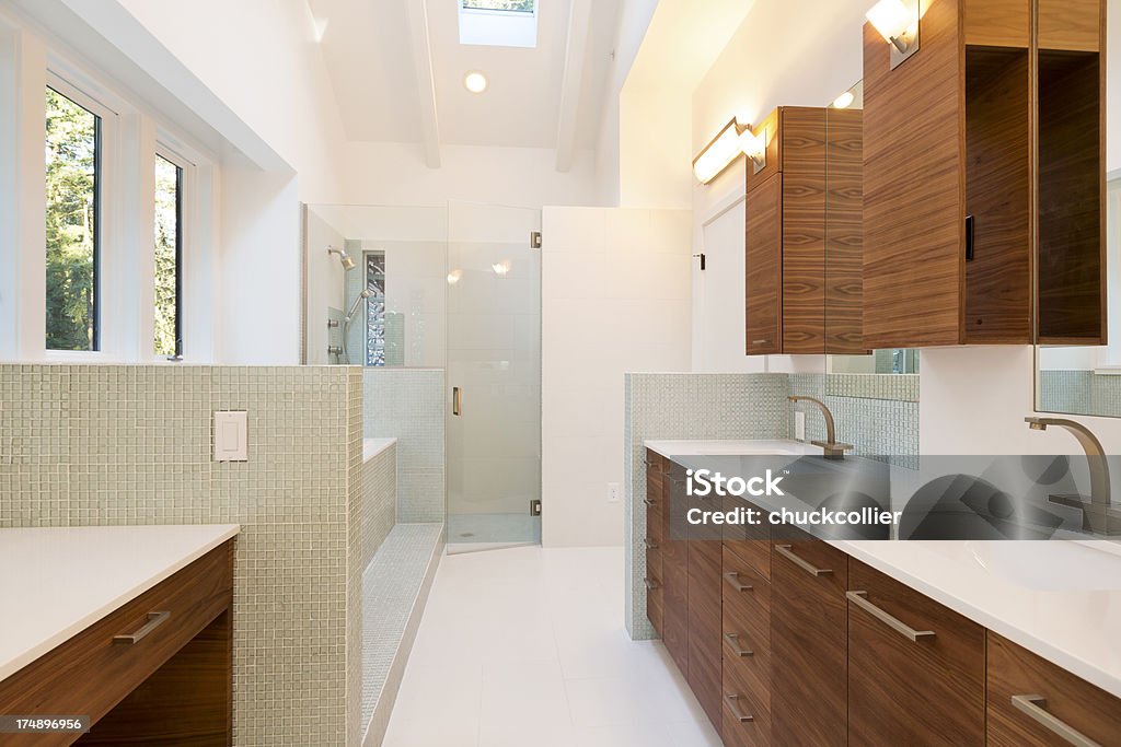 아름다운 현대식 욕실 - 로열티 프리 0명 스톡 사진