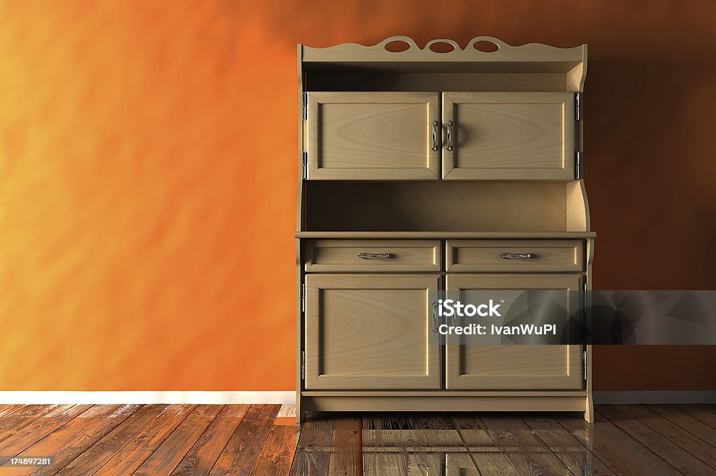 Schrank render (CGI) Küche - Lizenzfrei Anzünden Stock-Foto