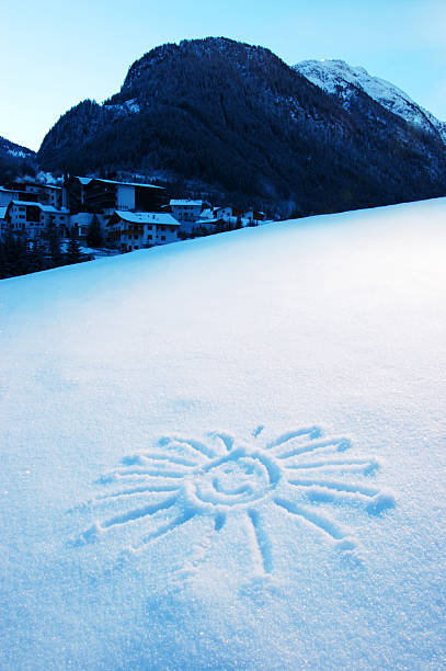 istock Sun sign on the snow 174897882