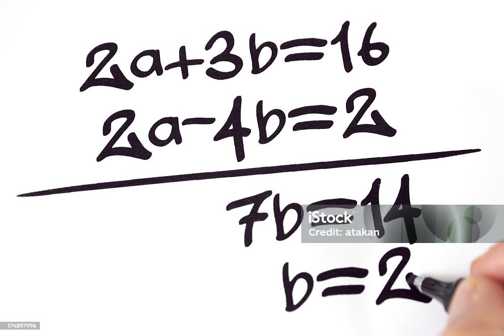 Equação matemática - Foto de stock de Fórmula Matemática royalty-free