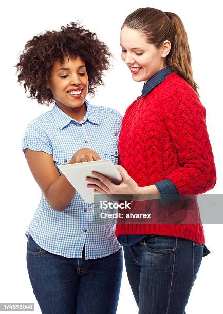 Young Woman With A Digital Tablet Stock Photo - Download Image Now - 25-29 Years, Adult, Adults Only