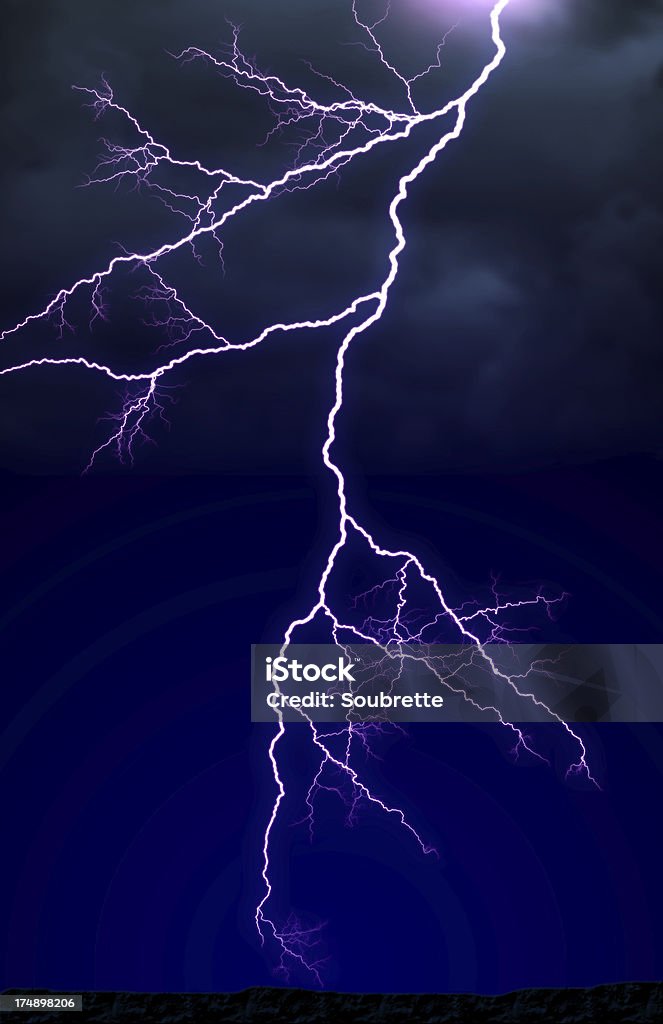 Lightning. - Foto de stock de Relámpagos libre de derechos