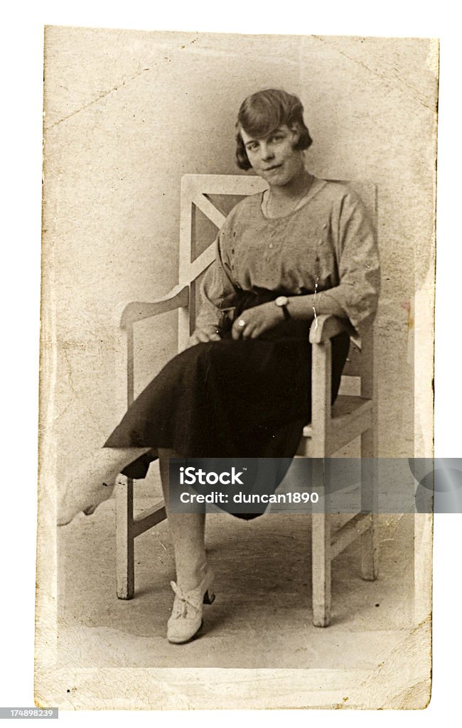 Chica de 1920 - Foto de stock de Abuela libre de derechos