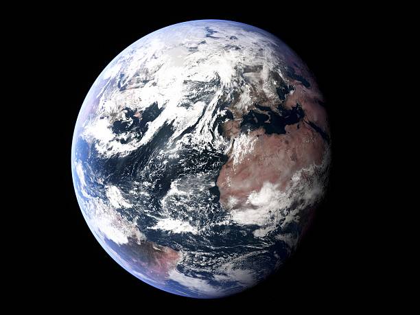 Earth, Atlantic prominent stock photo