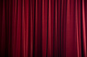 stage curtain red velvet