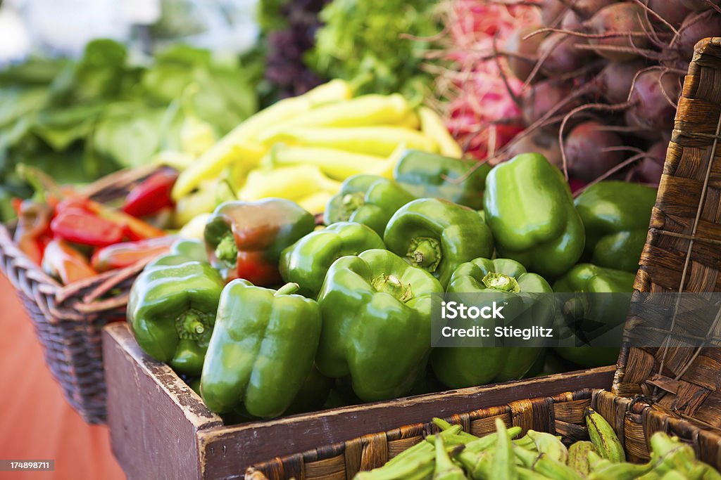 farmers market - Lizenzfrei Anaheim-Schote Stock-Foto