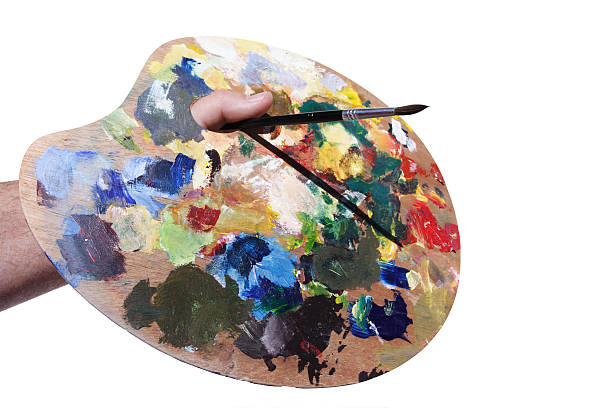 istock Artist palette with clipping path 174898782