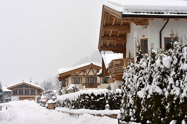 istock Austrian Village with typical houses 174899033