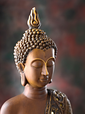 Close up of a Buddha Statue.