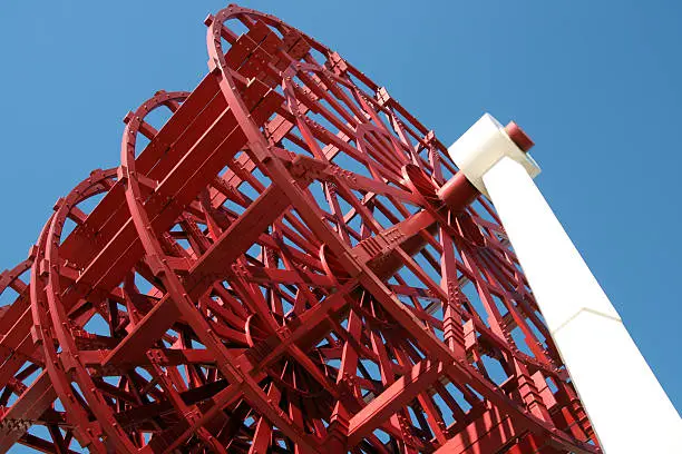 Close-up shot of a memorial tribute to the riverboats critical to the development of the Ohio River Valley.