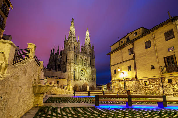 Cathedral in Burgos stock photo