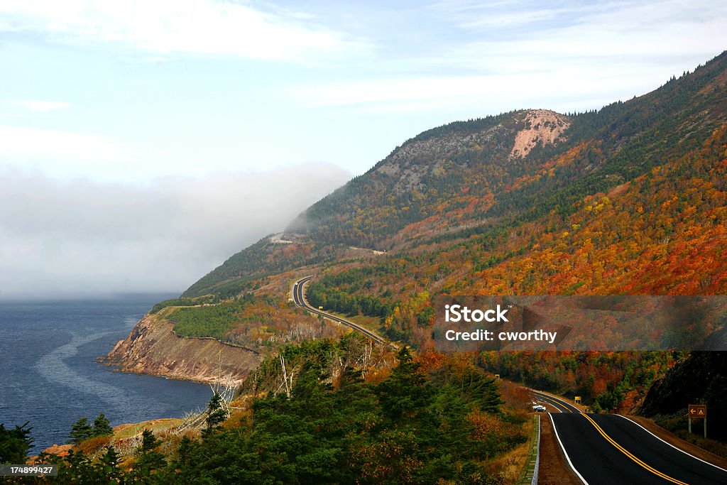 Cap Rouge 2 "Cap Rouge (Cape Rouge) in Cape Breton, Nova Scotia lies on the Cabot Trail.  The Cabot Trail is a majestic gem within the National Parks system of Canada." Cape Breton Island Stock Photo