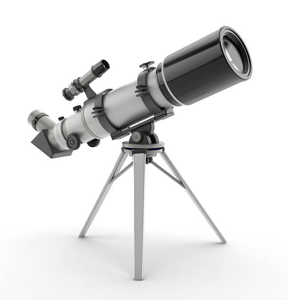Isolated telescope Generic 3D telescope isolated on white.Similar: telescope lens stock pictures, royalty-free photos & images